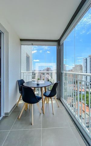 Studio à venda com 36m², 1 quarto e sem vagaVaranda