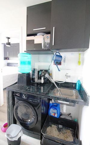 Apartamento à venda com 24m², 1 quarto e sem vaga Apartamento à venda com 24m², 1 quarto e sem vagaCozinha e Área de Serviço
