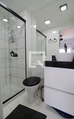 Apartamento à venda com 24m², 1 quarto e sem vaga Apartamento à venda com 24m², 1 quarto e sem vagaBanheiro da Suíte