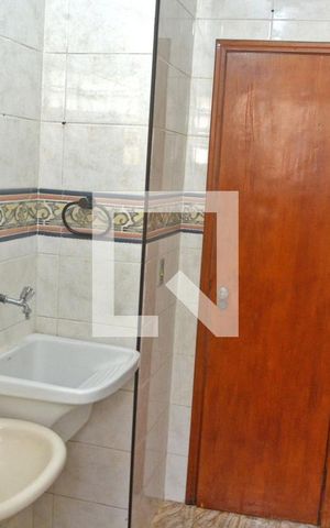 Casa para alugar com 50m², 1 quarto e sem vagaDetalhe do banheiro