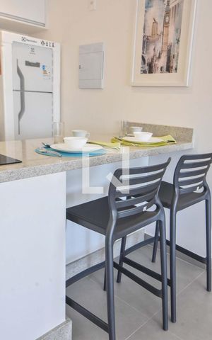 Apartamento à venda com 43m², 1 quarto e 1 vagaCozinha 