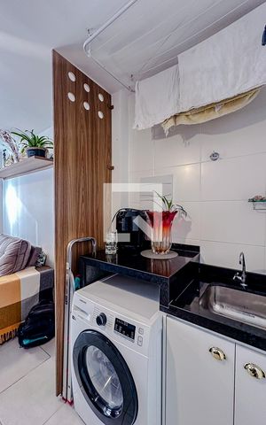 Apartamento para alugar com 24m², 1 quarto e sem vagaCozinha e Área de Serviço