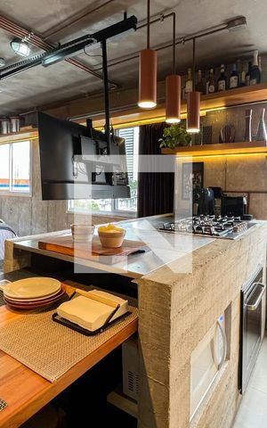 Studio à venda com 35m², 1 quarto e sem vagaCozinha