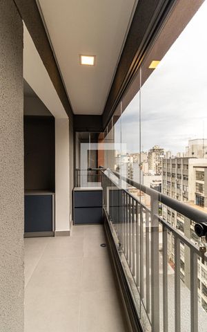 Studio para alugar com 27m², 1 quarto e sem vagaVaranda