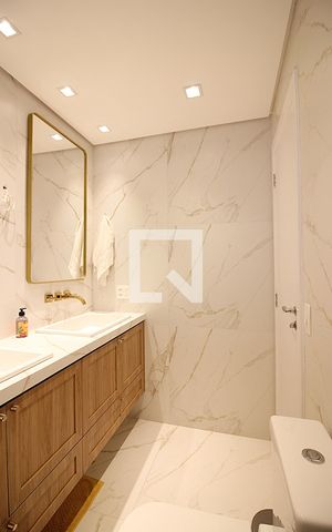 Apartamento à venda com 151m², 3 quartos e 2 vagasBanheiro do Quarto 1 - Suíte
