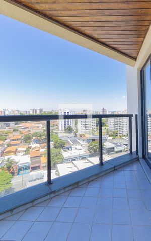 Studio para alugar com 55m², 1 quarto e 1 vaga Studio para alugar com 55m², 1 quarto e 1 vagaSacada da sala
