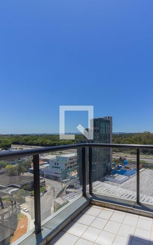Studio para alugar com 55m², 1 quarto e 1 vaga Studio para alugar com 55m², 1 quarto e 1 vagaSacada do quarto