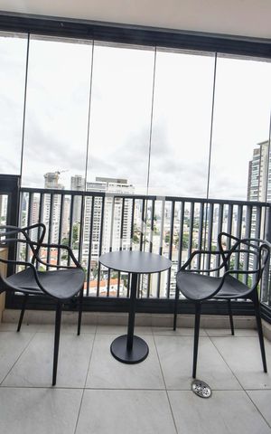 Apartamento para alugar com 23m², 1 quarto e sem vagaVaranda