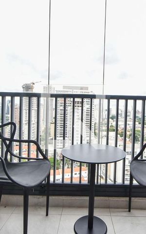 Apartamento para alugar com 23m², 1 quarto e sem vagaVaranda