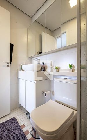 Studio para alugar com 34m², 1 quarto e 1 vaga Studio para alugar com 34m², 1 quarto e 1 vagaBanheiro
