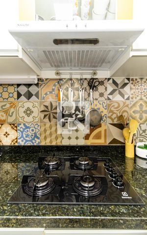 Studio para alugar com 36m², 1 quarto e 1 vagaCozinha - Cooktop