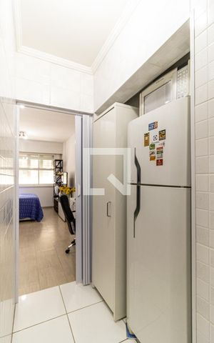 Studio à venda com 33m², 1 quarto e sem vagaCozinha - Geladeira