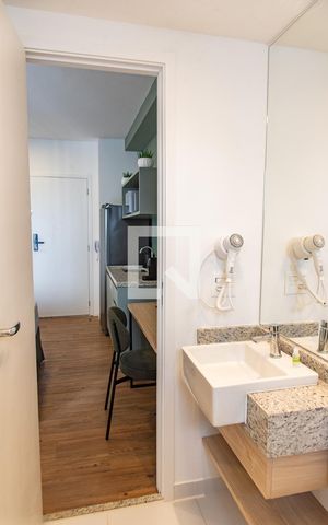 Apartamento para alugar com 23m², 1 quarto e sem vaga Apartamento para alugar com 23m², 1 quarto e sem vagaBanheiro