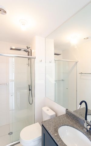 Apartamento para alugar com 35m², 1 quarto e 1 vaga Apartamento para alugar com 35m², 1 quarto e 1 vagaBanheiro Social