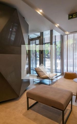 Studio para alugar com 33m², 1 quarto e 1 vaga Studio para alugar com 33m², 1 quarto e 1 vagaHall social