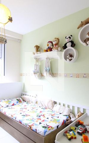 Apartamento à venda com 61m², 2 quartos e 1 vagaQuarto 2