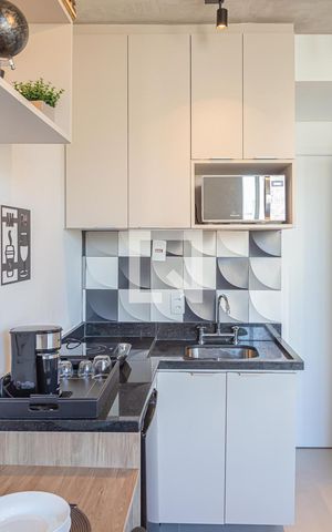 Studio para alugar com 19m², 1 quarto e sem vaga Studio para alugar com 19m², 1 quarto e sem vagaCozinha