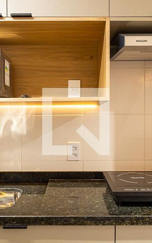 Studio para alugar com 24m², 1 quarto e sem vaga Studio para alugar com 24m², 1 quarto e sem vagaCozinha e Área de Serviço - Detalhe