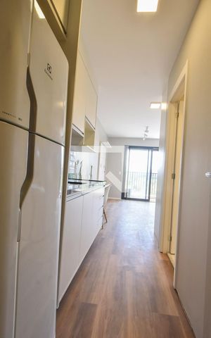 Studio para alugar com 24m², 1 quarto e sem vagaCozinha 