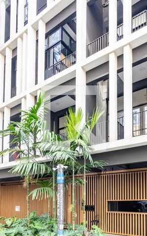 Studio para alugar com 26m², 1 quarto e sem vaga Studio para alugar com 26m², 1 quarto e sem vagaFachada e Portaria
