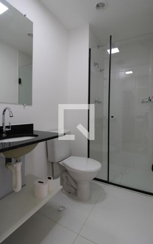 Studio para alugar com 24m², 1 quarto e sem vagaDetalhe banheiro