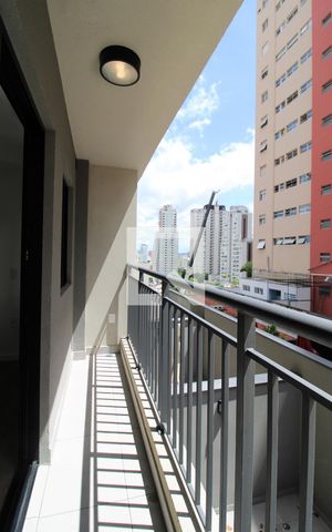 Studio para alugar com 24m², 1 quarto e sem vagaDetalhe varanda 