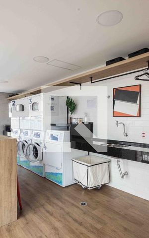 Studio para alugar com 23m², 1 quarto e sem vaga Studio para alugar com 23m², 1 quarto e sem vagaLavanderia