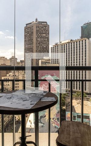 Studio à venda com 23m², 1 quarto e sem vagaVaranda