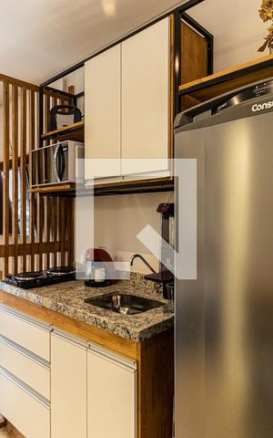 Studio à venda com 23m², 1 quarto e sem vagaCozinha - Geladeira
