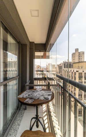 Studio à venda com 23m², 1 quarto e sem vagaVaranda