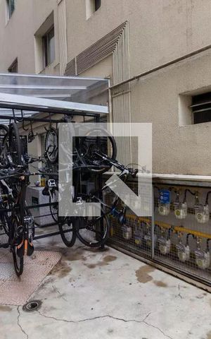 Studio para alugar com 33m², 1 quarto e sem vaga Studio para alugar com 33m², 1 quarto e sem vagaÁrea comum - Bicicletário