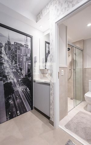 Studio à venda com 20m², 1 quarto e sem vaga Studio à venda com 20m², 1 quarto e sem vagaBanheiro