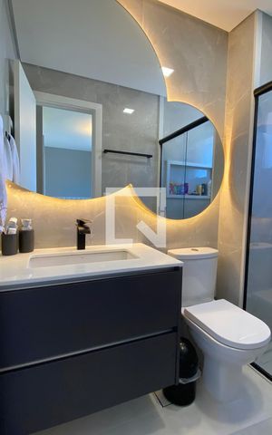 Apartamento para alugar com 109m², 3 quartos e 2 vagasBanheiro da Suíte 1