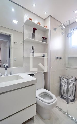 Apartamento à venda com 72m², 2 quartos e 2 vagasBanheiro Social