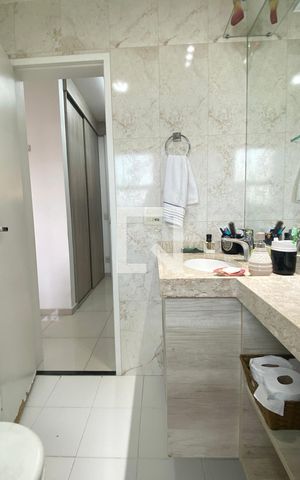 Apartamento para alugar com 120m², 3 quartos e 2 vagasBanheiro da Suíte 1