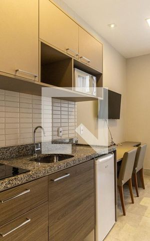 Studio à venda com 29m², 1 quarto e sem vagaCozinha 