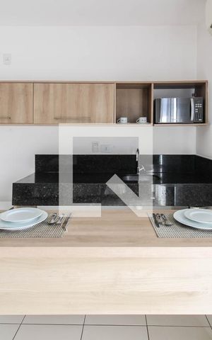 Studio para alugar com 35m², 1 quarto e 1 vaga Studio para alugar com 35m², 1 quarto e 1 vagaCozinha