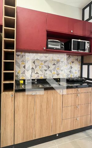 Studio para alugar com 25m², 1 quarto e sem vagaCozinha