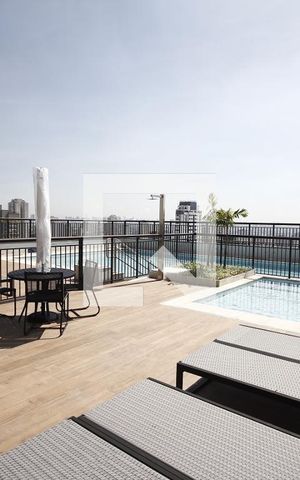 Studio para alugar com 26m², 1 quarto e sem vagaPiscina