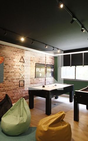 Studio para alugar com 26m², 1 quarto e sem vagaSalão de jogos
