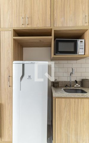 Studio à venda com 23m², 1 quarto e sem vagaCozinha - Geladeira