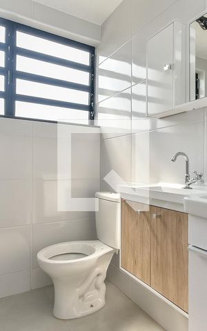 Studio para alugar com 42m², 1 quarto e sem vaga Studio para alugar com 42m², 1 quarto e sem vagaBanheiro