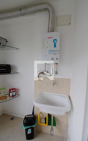 Apartamento para alugar com 38m², 1 quarto e 1 vaga Apartamento para alugar com 38m², 1 quarto e 1 vagaDetalhe da area de serviço