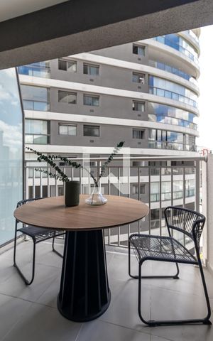 Studio para alugar com 26m², 1 quarto e sem vagaVaranda
