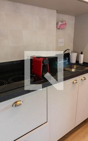 Studio à venda com 29m², 1 quarto e sem vagaCozinha 