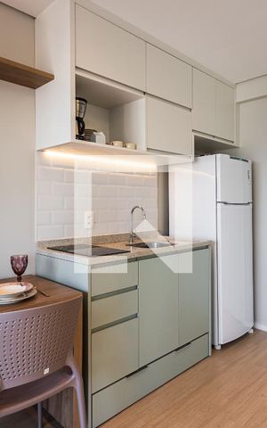 Studio à venda com 29m², 1 quarto e sem vagaCozinha