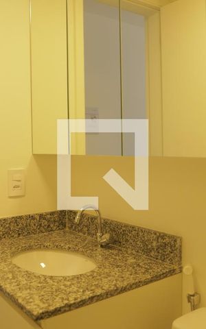 Studio para alugar com 24m², 1 quarto e sem vagaBanheiro do Studio