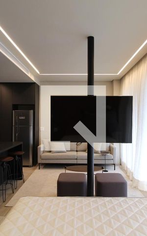 Studio para alugar com 44m², 1 quarto e 1 vagaSala/Quarto