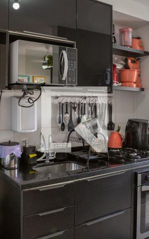 Apartamento à venda com 32m², 1 quarto e sem vagaCozinha e Área de Serviço