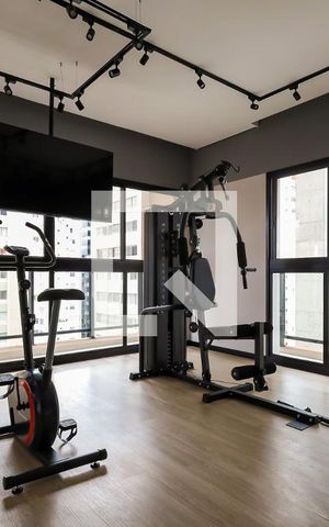 Studio para alugar com 18m², 1 quarto e sem vaga Studio para alugar com 18m², 1 quarto e sem vagaÁrea comum - Academia